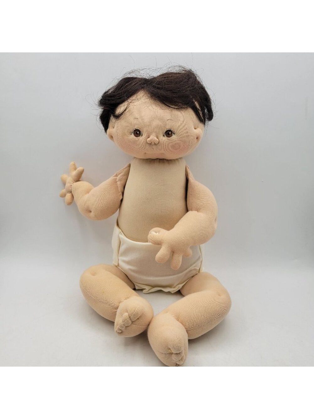 Jan Shackleton Vintage Artisan OOAK Handmade Cloth Doll "Carol Ann" Signed 1993